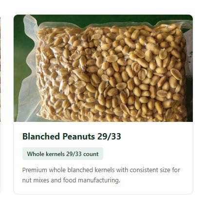 Fried Peanuts 1kg Vacuum Pack